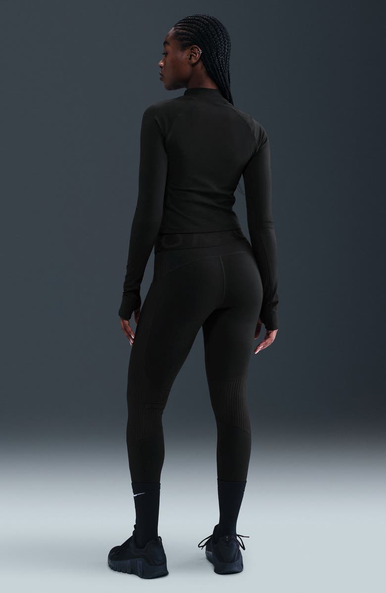 Nike Dri-FIT Pro Sculpt Leggings, Alternate, color, Black/ White