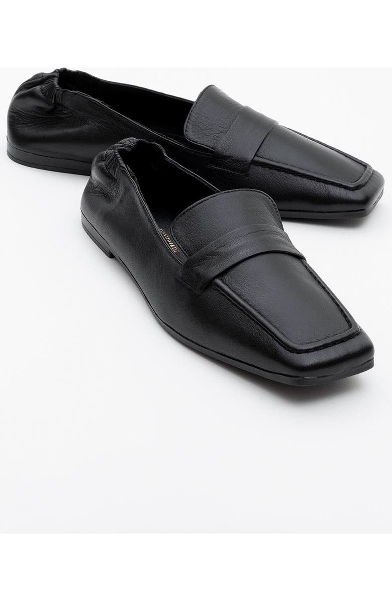 Forever & Always Shoes Liepa Leather Loafers, Main, color, Black Leather