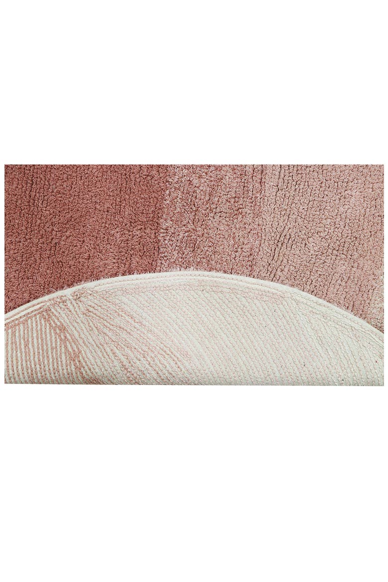 Kids' Ramona The Radish Washable Cotton Rug, Alternate, color, NATURAL GREEN ASH ROSE