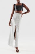 AS by DF Imogen Recycled Leather Skirt