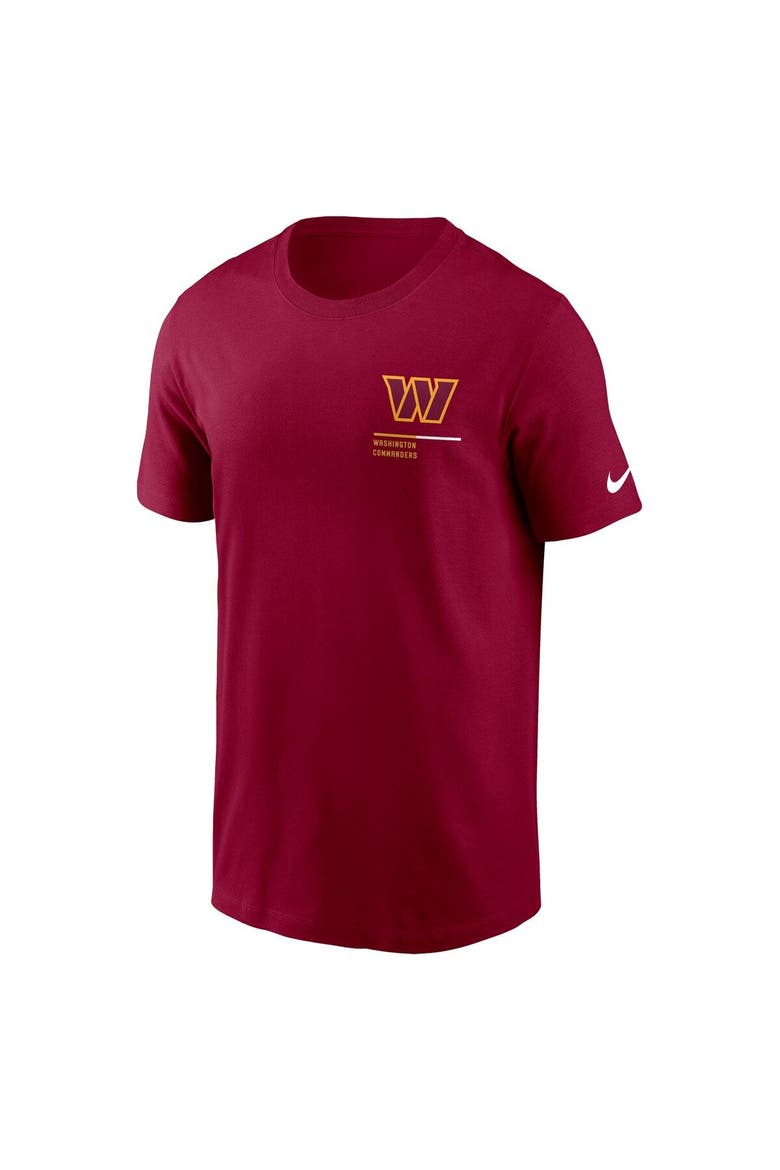 Men's Nike Burgundy Washington Commanders Team Incline T-Shirt, Alternate, color, Burgundy