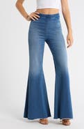 Good American Jeanius Flare Cotton French Terry Pants