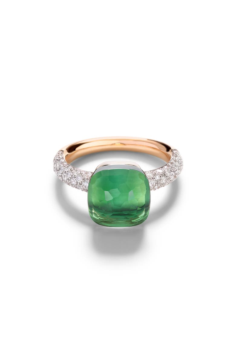 Pomellato 18K Gold Nudo Ring, Main, color, Prasiolite/ Green Agate