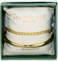 ARGENTO VIVO Set of 2 Chain & Bangle Bracelets