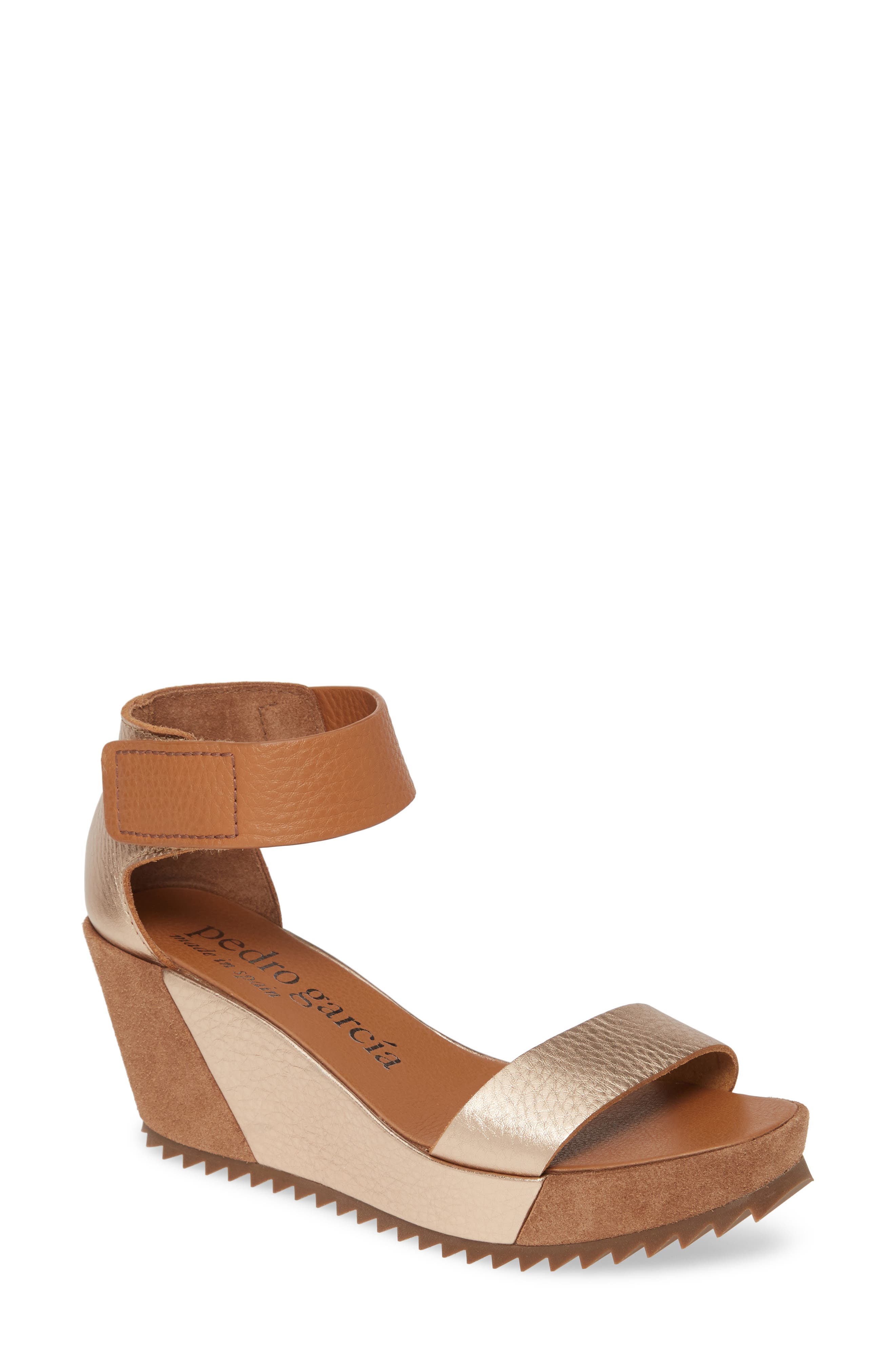 Pedro Garcia Fidelia Wedge Sandal, Main, color, 