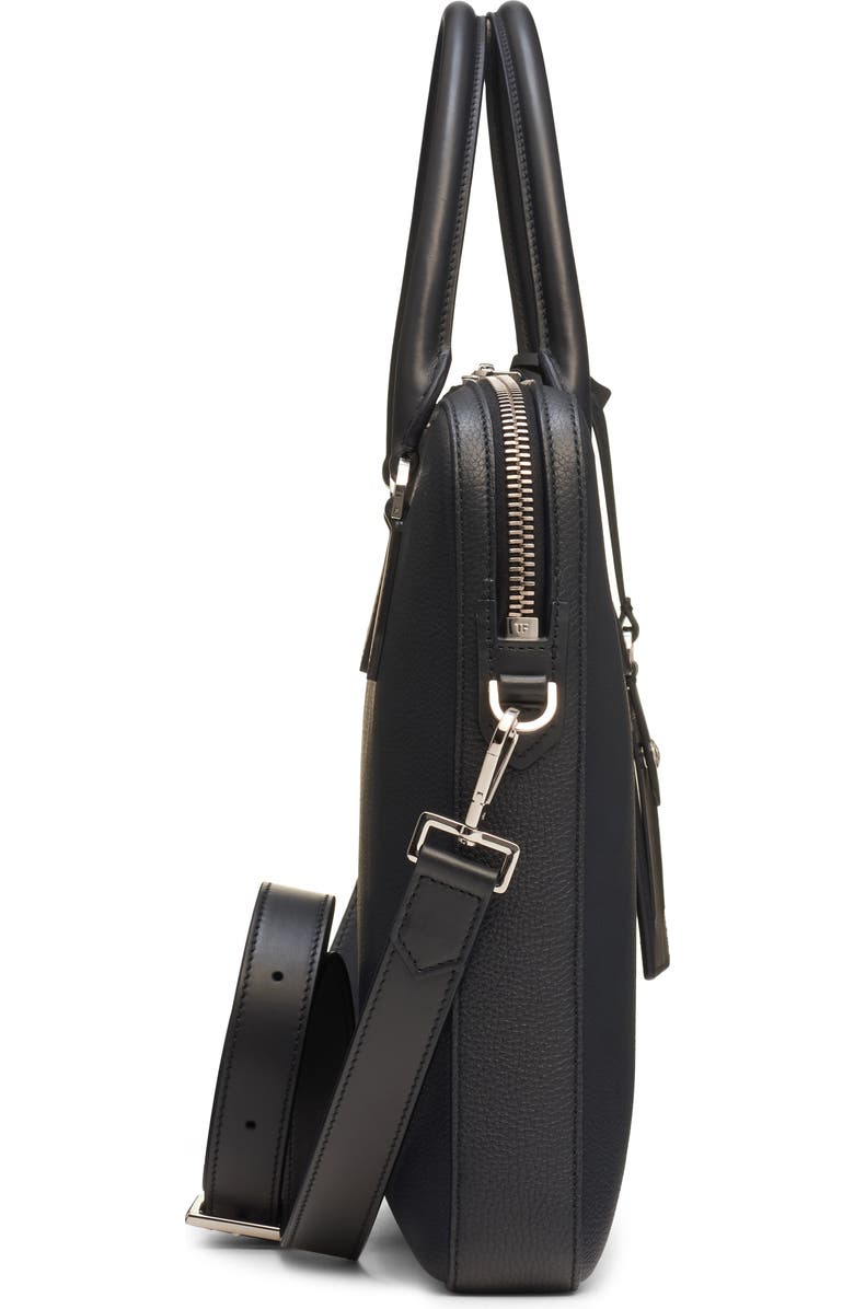 TOM FORD Elliot City Grained Leather Briefcase, Alternate, color, Black