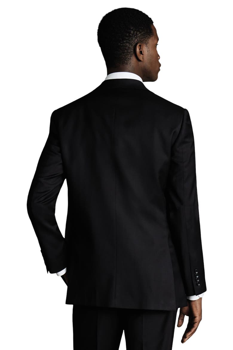 Slim Fit Twill Natural Stretch Suit Jacket, Alternate, color, BLACK