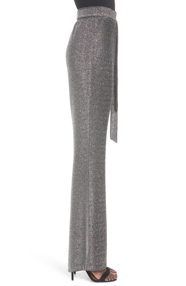 Love, Fire Metallic Tie Front Party Pants, Alternate, color,