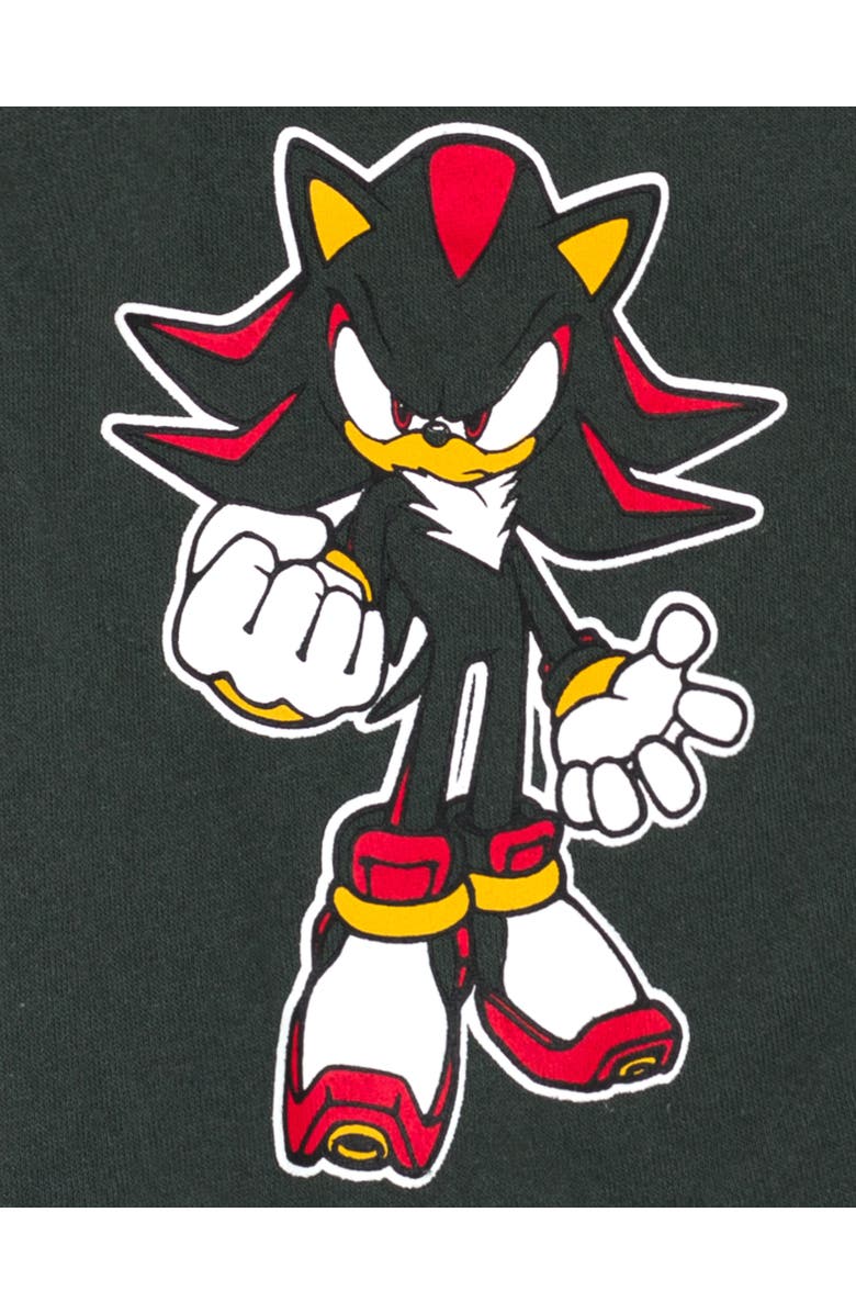 SEGA Sonic the Hedgehog Cosplay Fleece Zip-Up Hoodie, Alternate, color, Charcoal Shadow