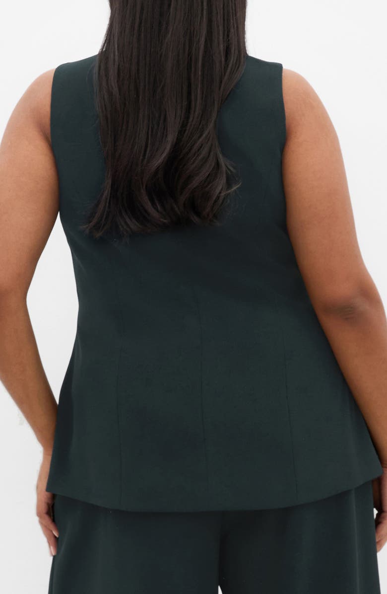City Chic Abbie Vest, Alternate, color, Deep Emerald