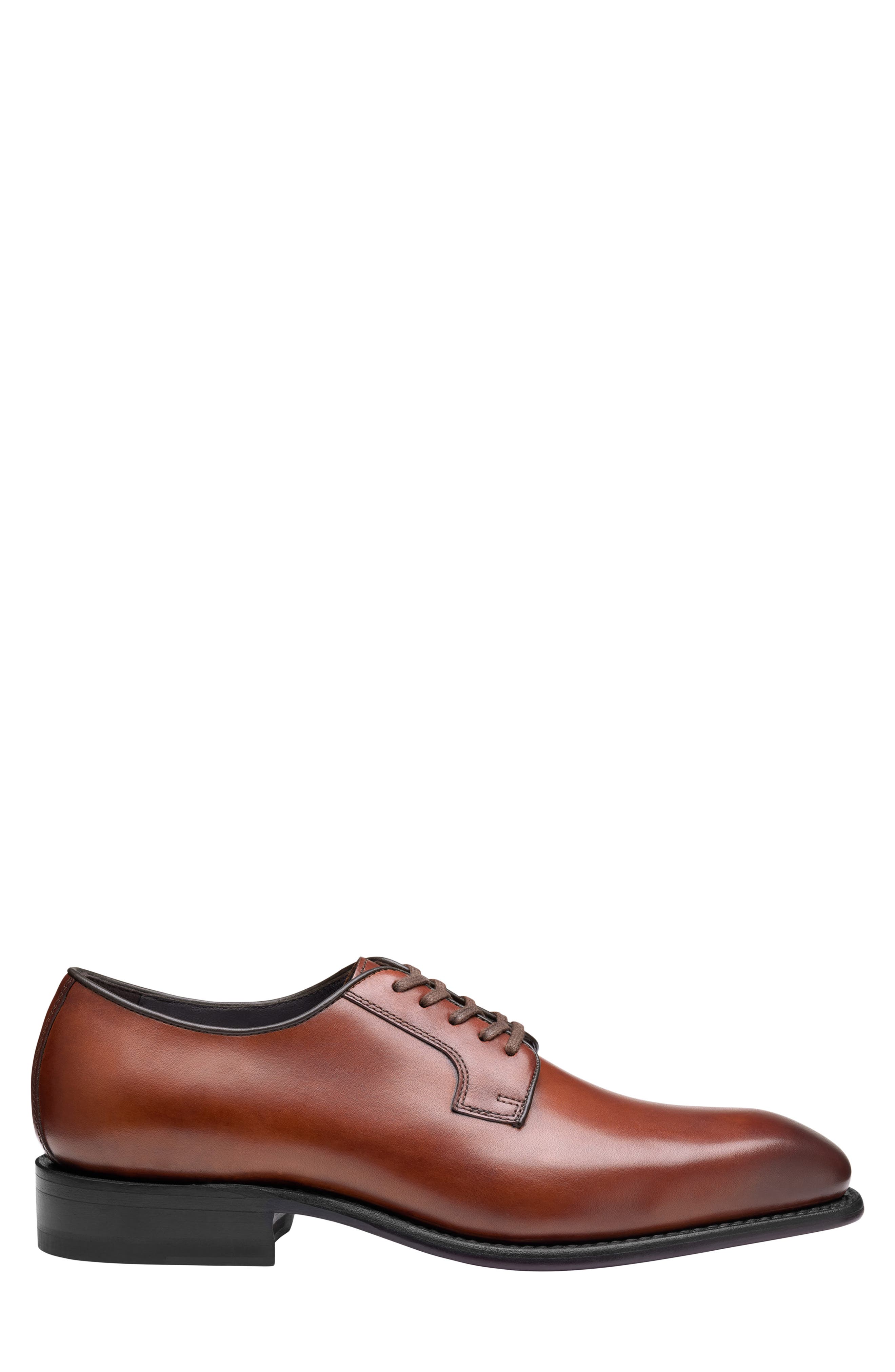 Ashton Plain Toe Derby, Alternate, color, BROWN FULL GRAIN