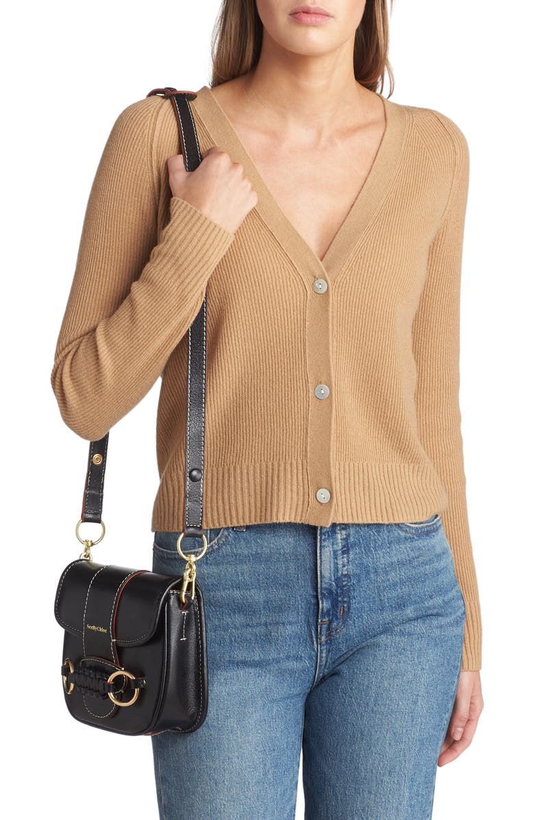 See by Chloé Saddie Leather Shoulder Bag, Alternate, color,