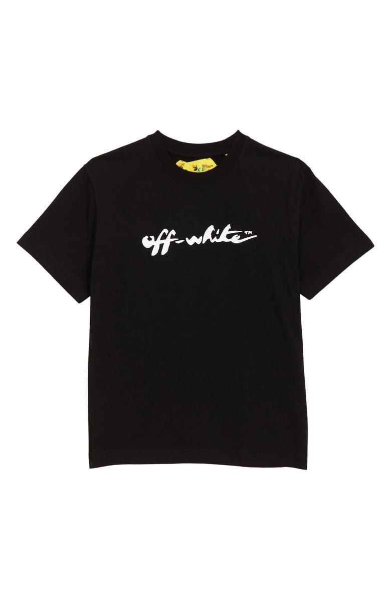 Off-White Kids' Script Logo Graphic Tee, Main, color,