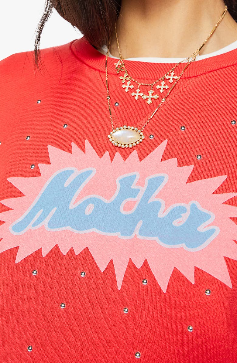 MOTHER The Dorito Camper Graphic Sweatshirt, Alternate, color, Lil Firework