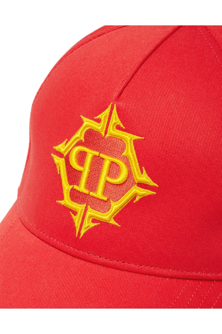 Baseball Cap Hexagon Adjustable Strap Unisex, Alternate, color, red