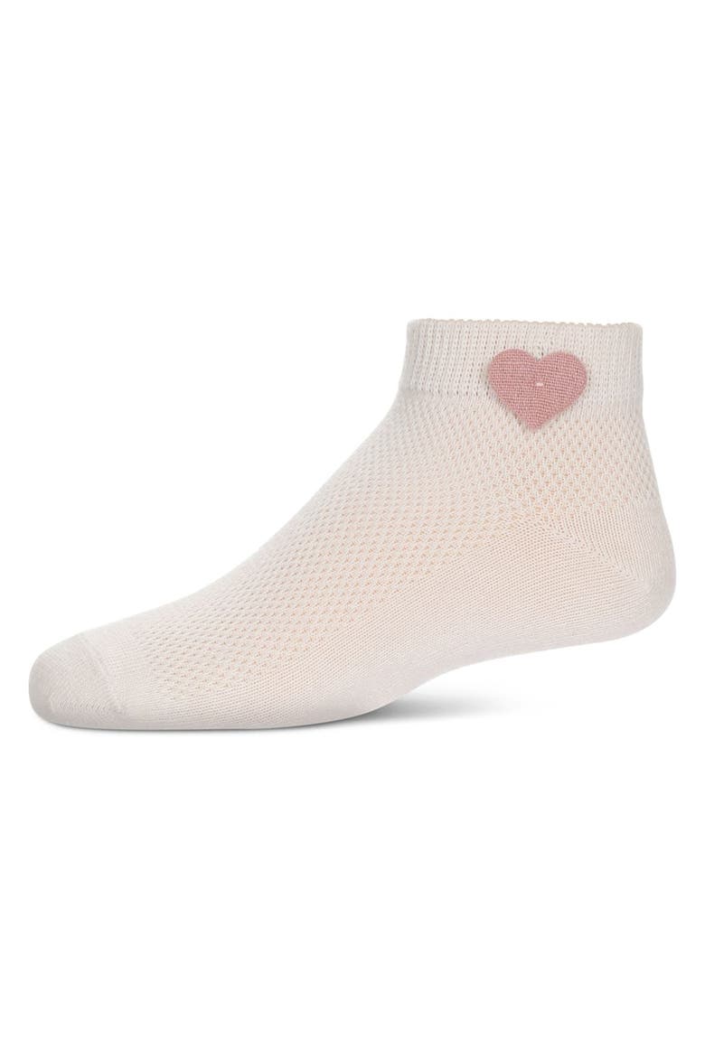 Welt Applique Anklet Socks, Main, color, Pink