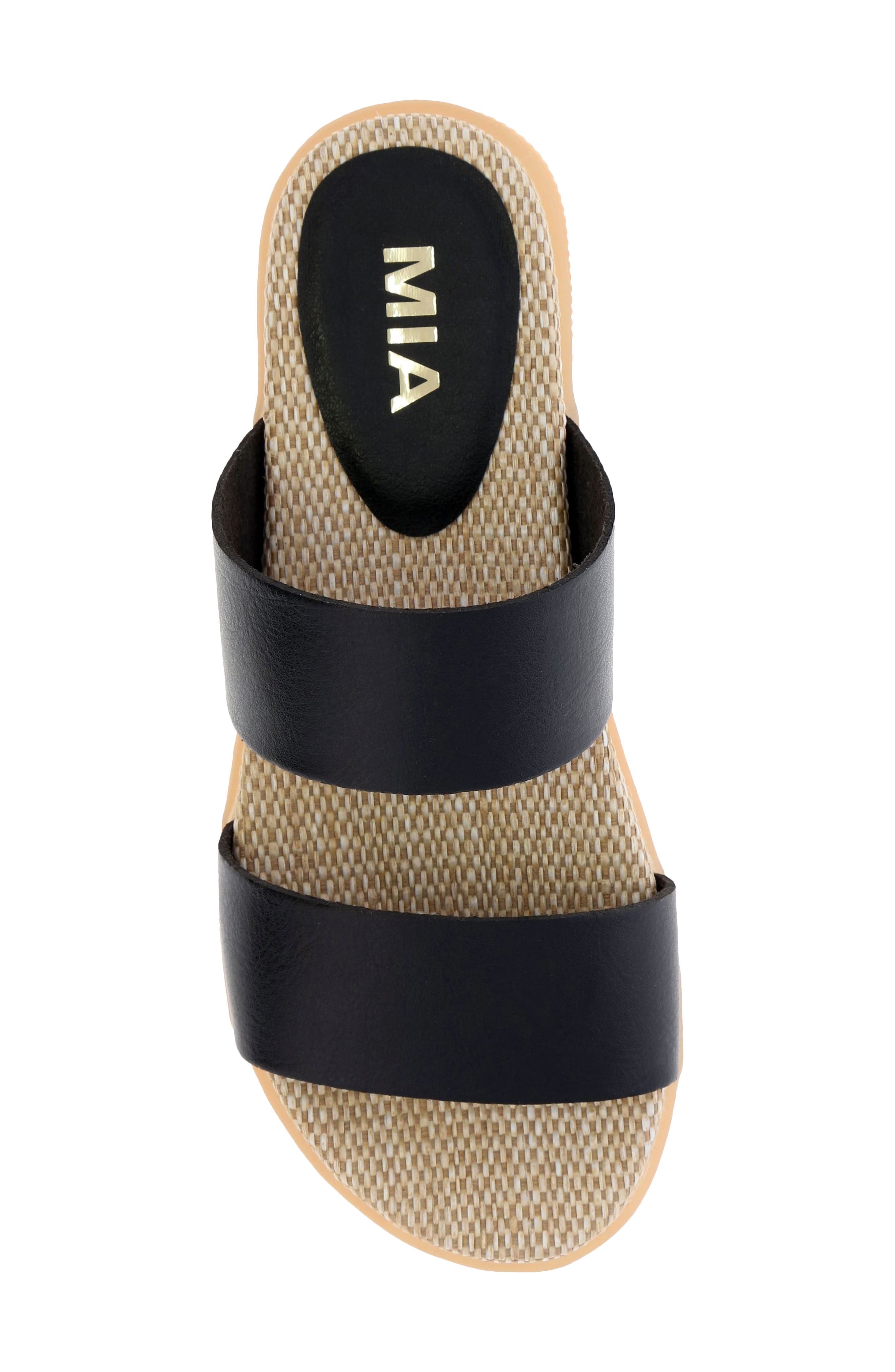 MIA Saige U Platform Sandal, Alternate, color, Black