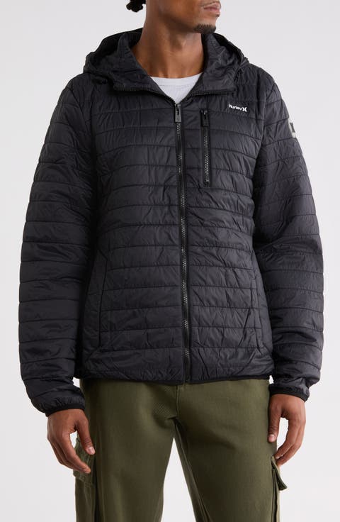 Balsami Quilted Nylon Hooded Jacket