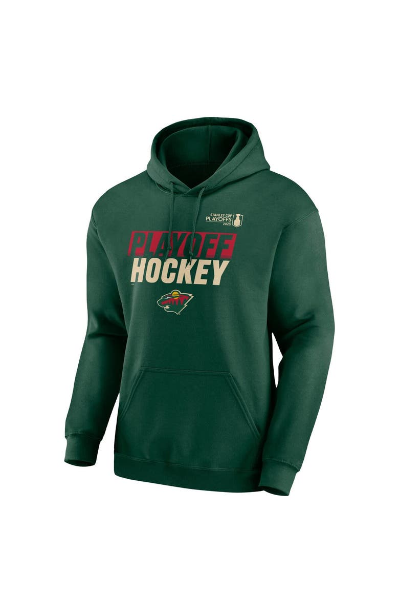 FANATICS Men's Fanatics Green Minnesota Wild 2025 Stanley Cup Playoffs Breakout Fleece Pullover Hoodie, Alternate, color,