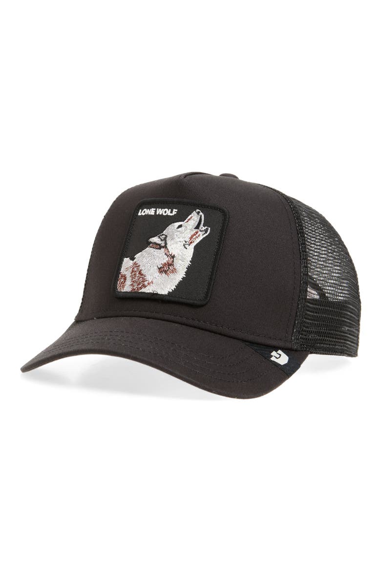 Lone Wolf Trucker Hat, Main, color, VOID