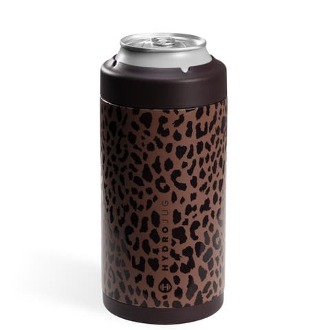 Standard Can Cooler, Insulated Stainless Steel Cup with Screw-Top Ring & Non-Slip Rubber Base
