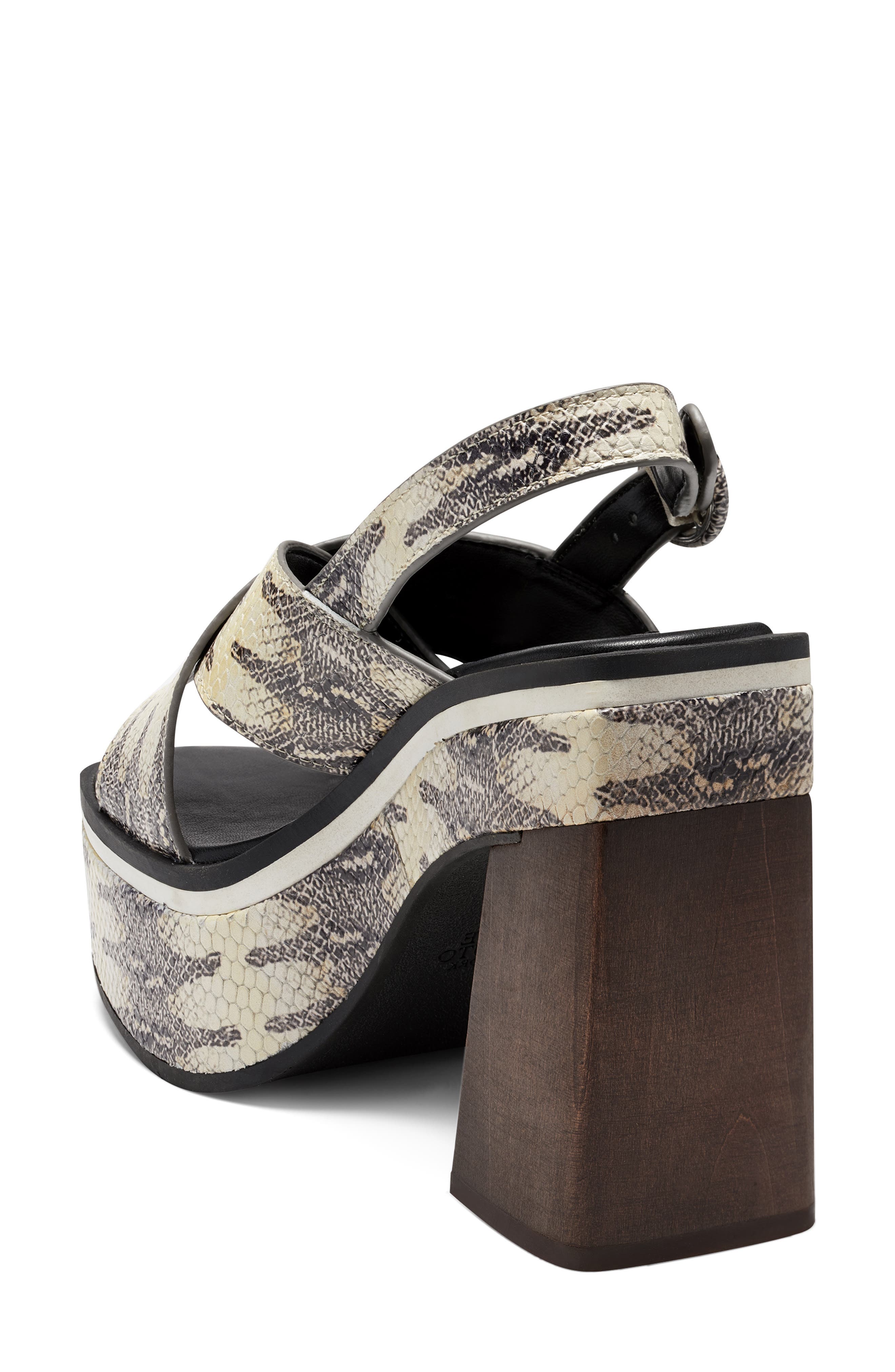 Celosia Slingback Sandal, Alternate, color, BLACK / WHITE