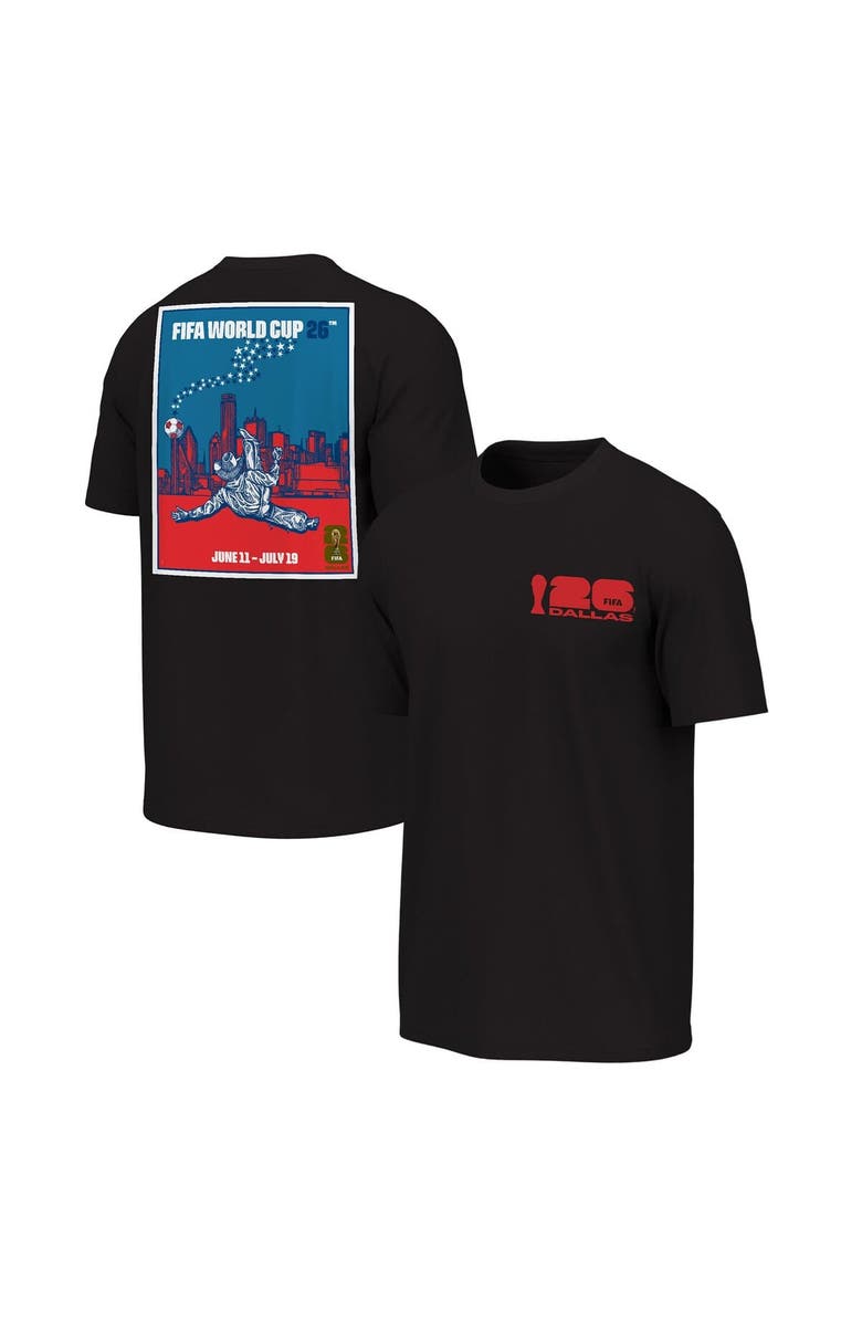 Outerstuff Men's Outerstuff Black 2026 FIFA World Cup Dallas Host City Poster Graphic T-Shirt, Main, color, Black