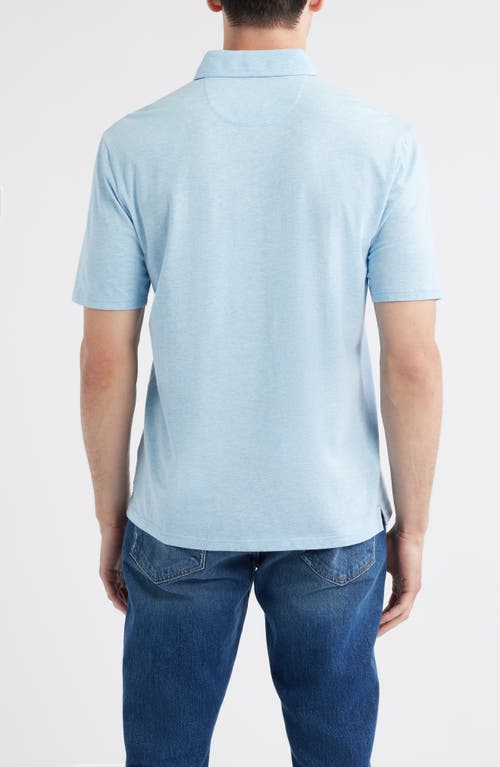 Johnnie-o Heathered Original 2.0 Regular Fit Polo In Blue