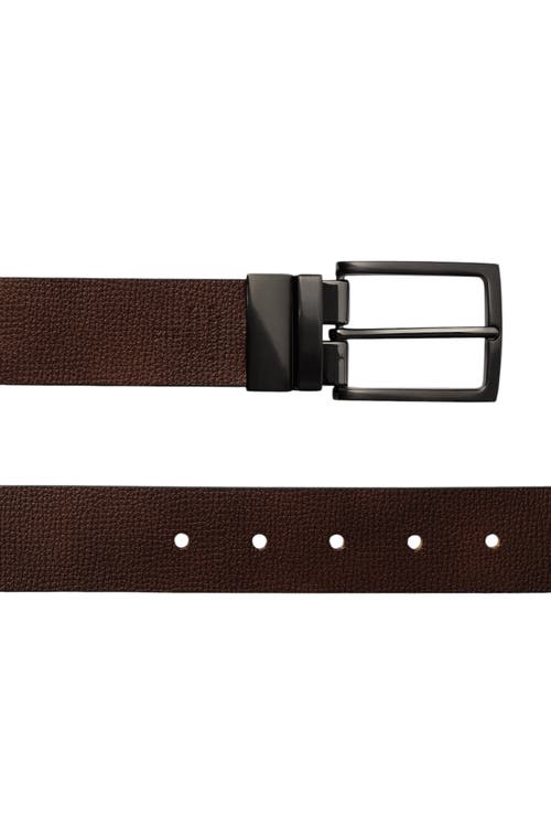 Charles Tyrwhitt Leather Chino Belt In Brown