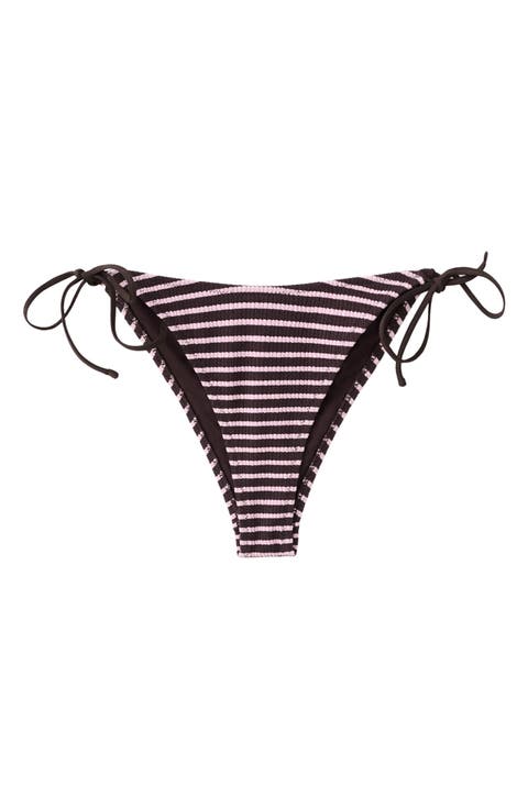 Stripe Rib Bikini Bottoms