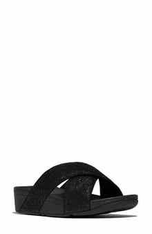 FitFlop Lulu Crinkled Shimmer Sandal