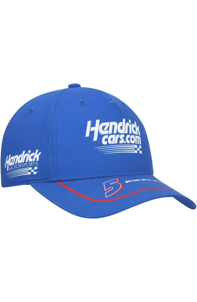 HENDRICK MOTORSPORTS TEAM COLLECTION Men's Hendrick Motorsports Team Collection Royal Kyle Larson Sponsor Uniform Adjustable Hat, Alternate, color, 