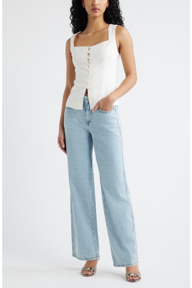 Mid Rise Wide Leg Jeans, Alternate, color, LOGAN WASH