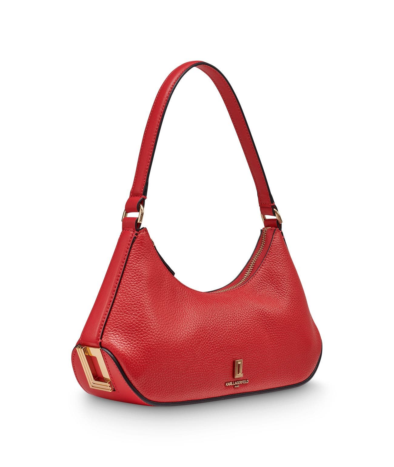 KARL LAGERFELD PARIS Arielle Shoulder, Alternate, color, Admiral Red