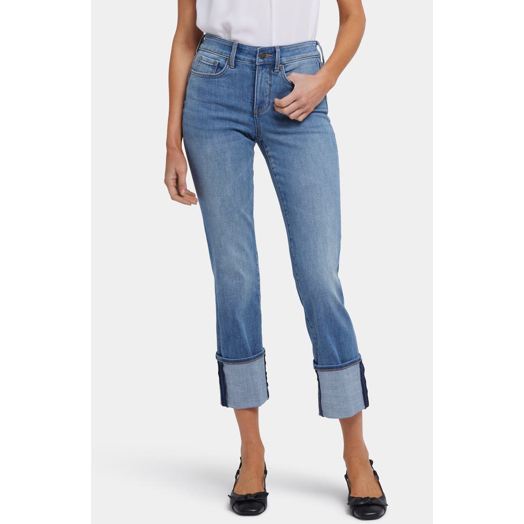 Nydj Marilyn Wide Cuff Straight Leg Jeans In Barcelona Breeze