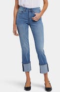 NYDJ Marilyn Wide Cuff Straight Leg Jeans