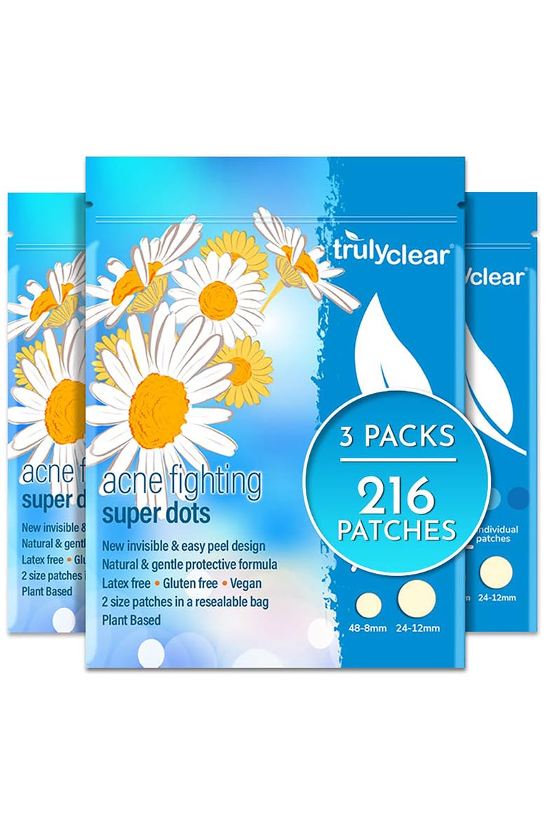 TRULY CLEAR Super Dots 72 Count Hydrocolloid Patches, 2 Sizes, Main, color, 