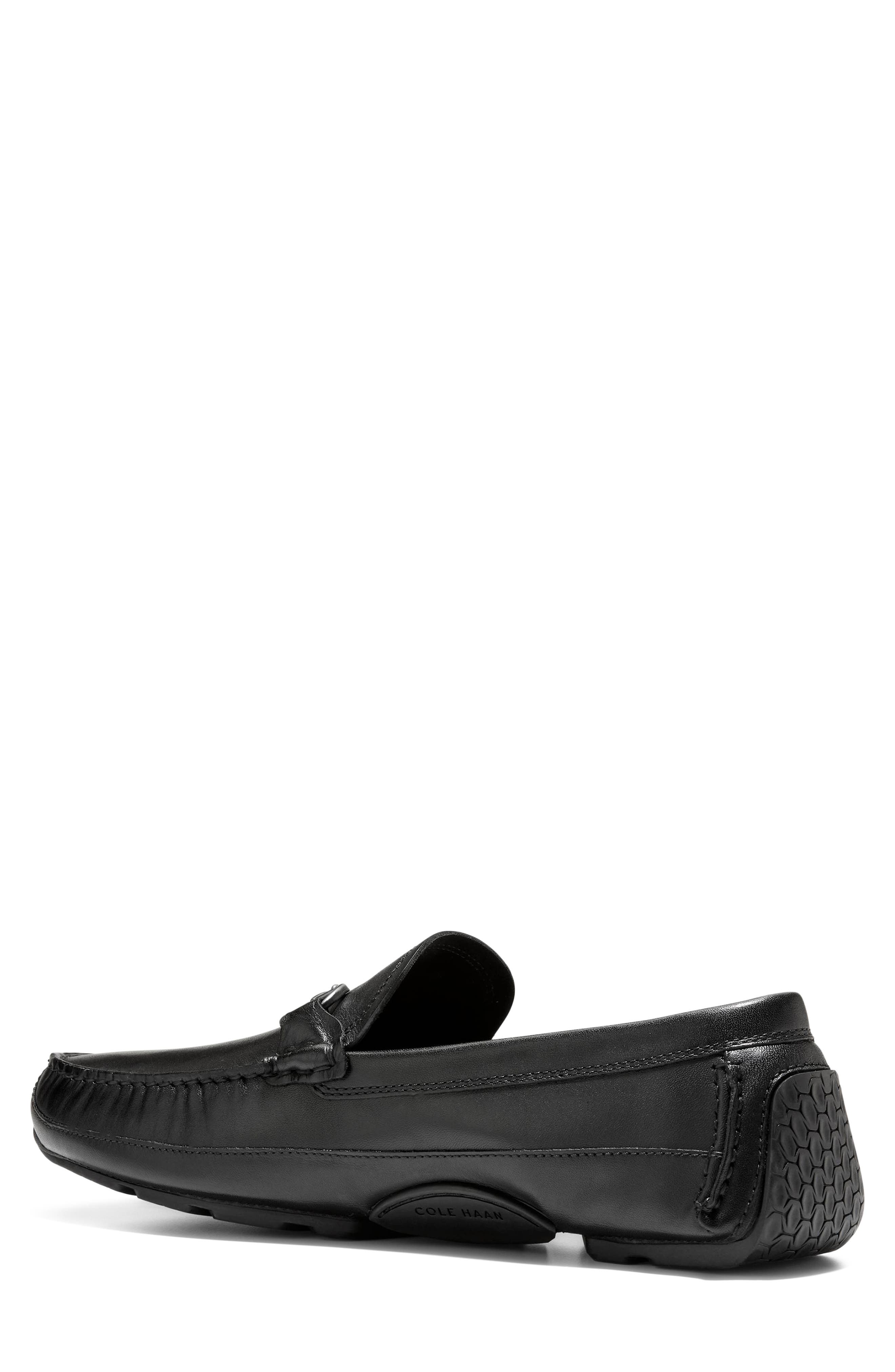 Hutchison Grand Bit Driving Loafer, Alternate, color, BLACK / BLACK