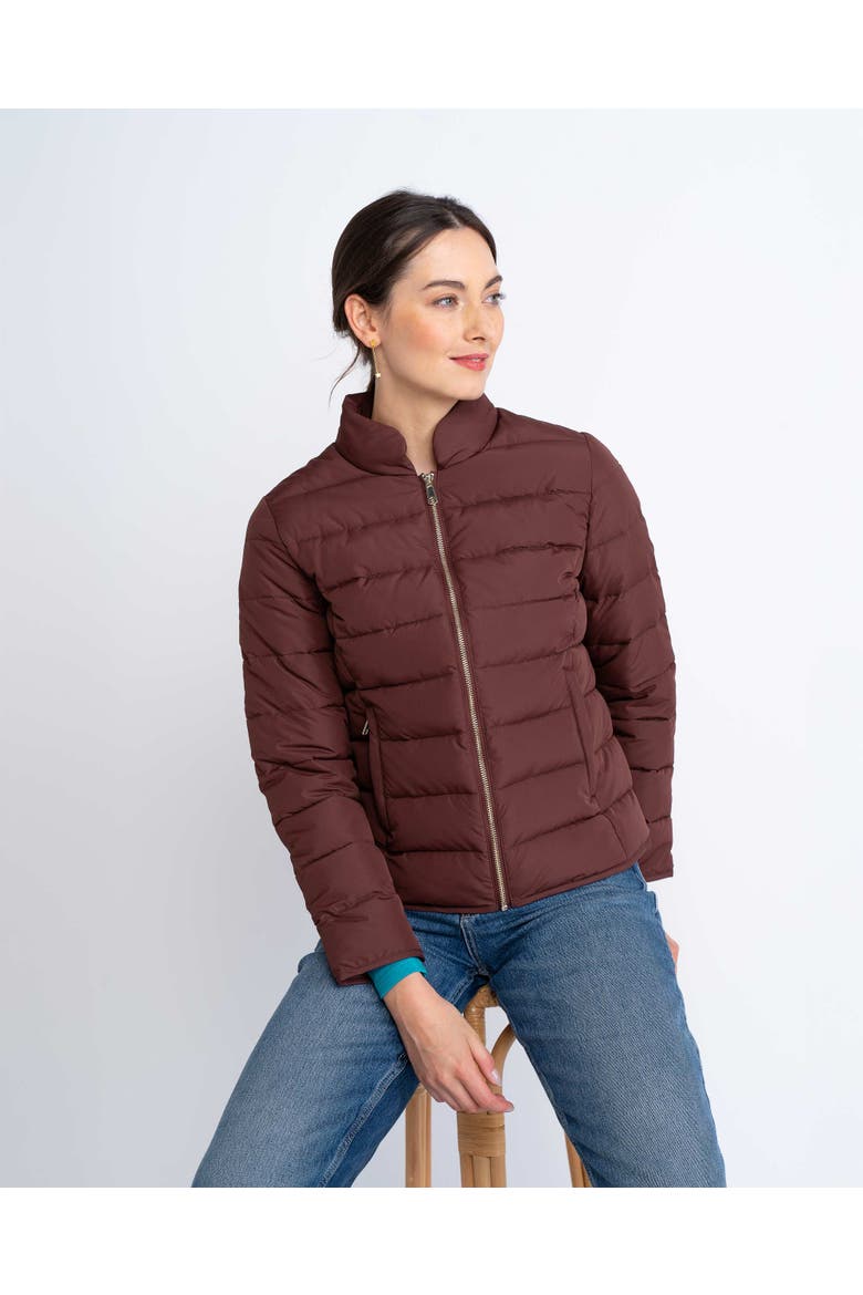 Kaitlyn Quilted Jacket, Alternate, color, Cocoa