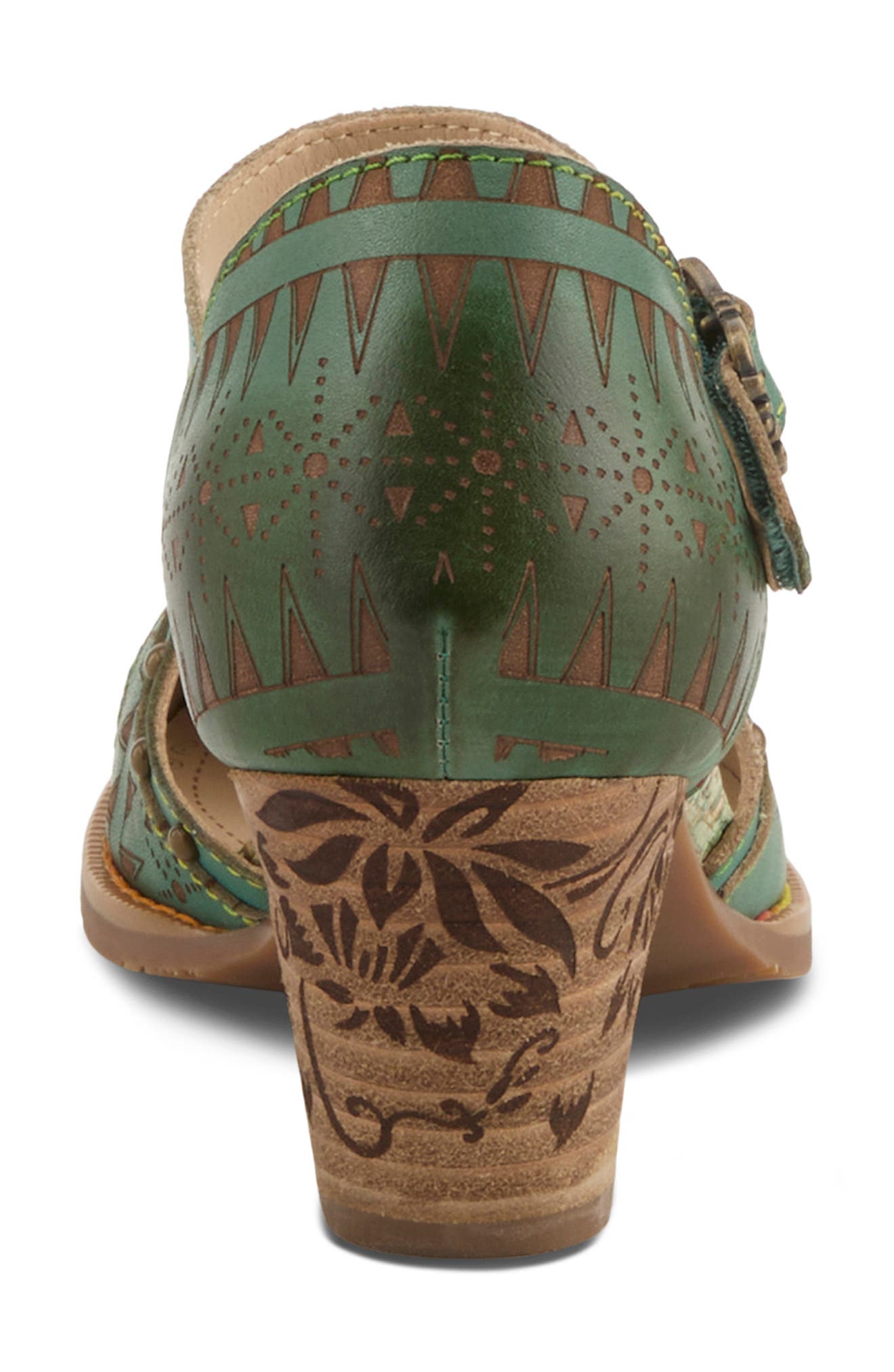 Niobella Ankle Strap Pump, Alternate, color, GREEN