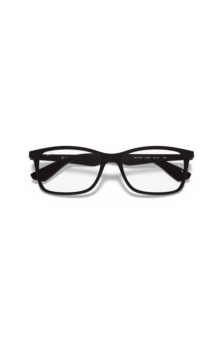 Ray-Ban 54mm Square optical glasses, Alternate, color, Black