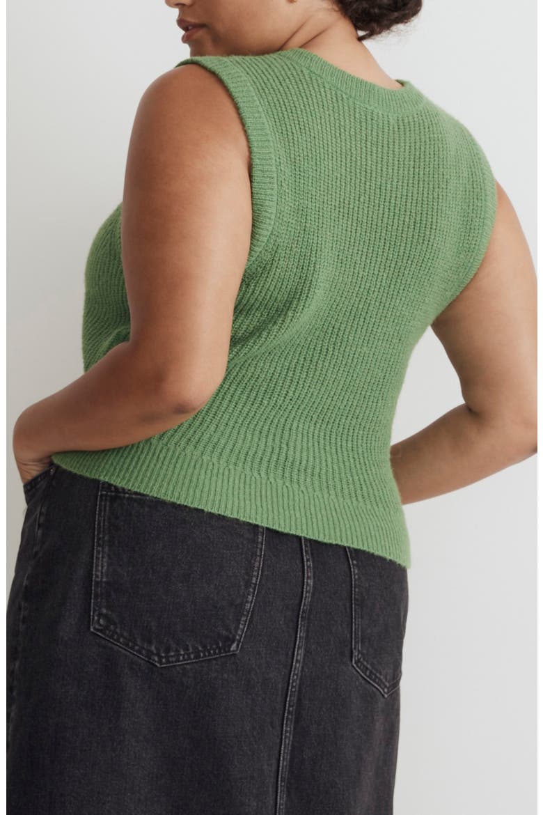 Romy Shrunken Sweater Vest, Alternate, color, GARNISH