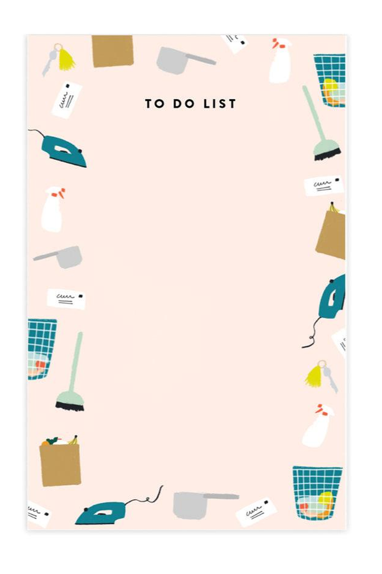 To Do List Notepad, Main, color, Light Peach/Blush Pink