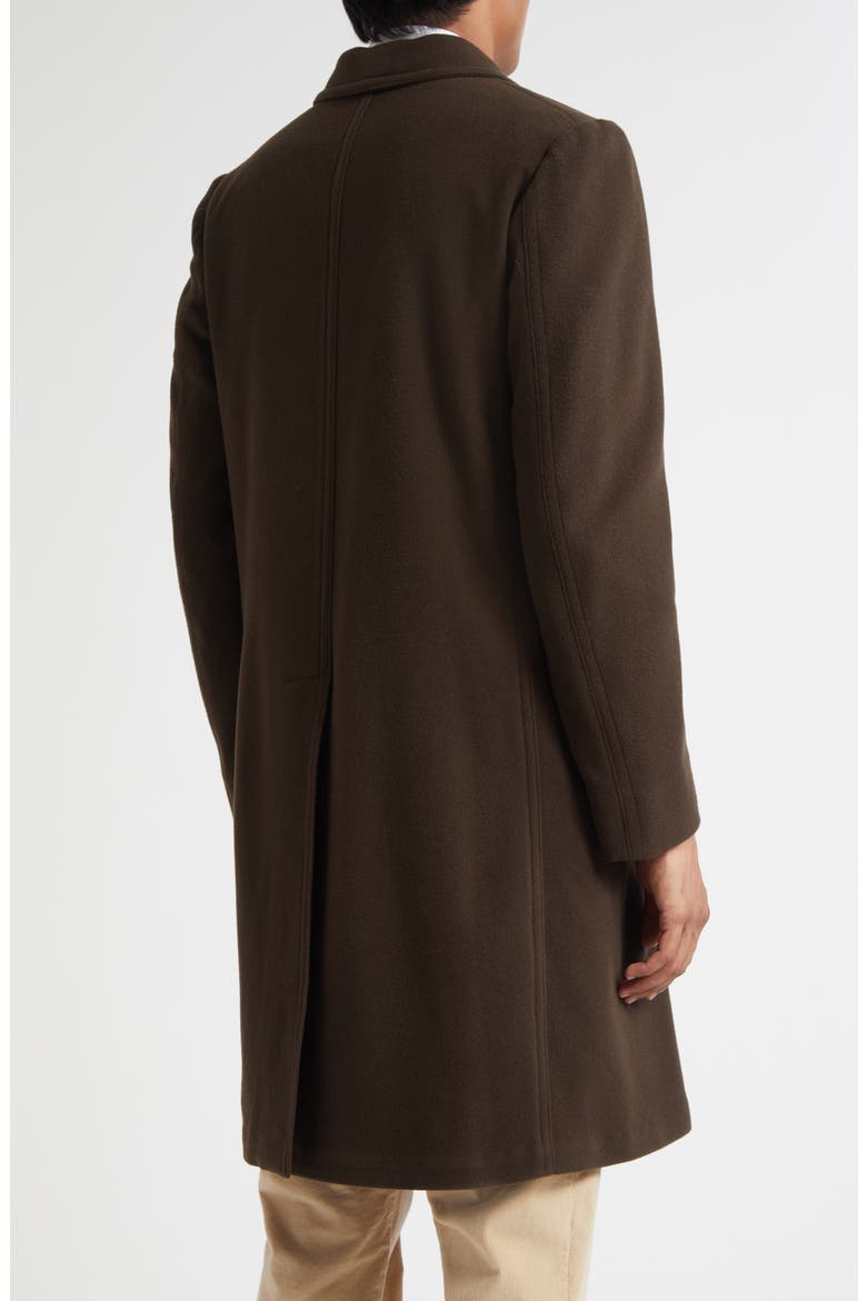 Dodge Double Breasted Virgin Wool Coat, Alternate, color, CAFFE