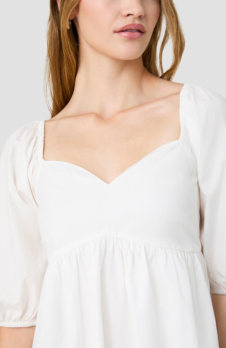 French Connection Cambria Puff Shoulder Cotton Minidress, Alternate, color, 