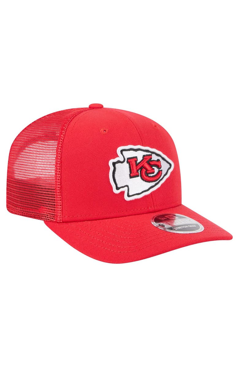 New Era Men's New Era Red Kansas City Chiefs Team Collection 9SEVENTY Stretch-Snap Adjustable Hat, Alternate, color, Red