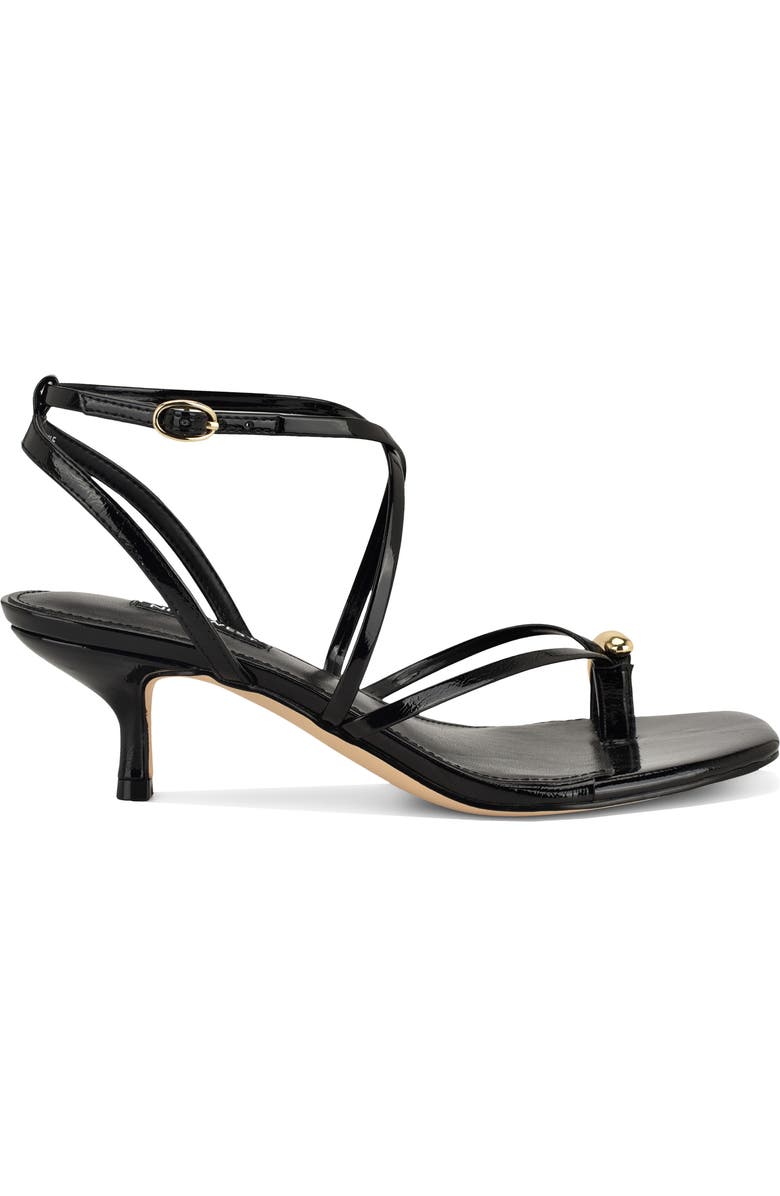 Nine West Mays Ankle Strap Sandal, Alternate, color, Black