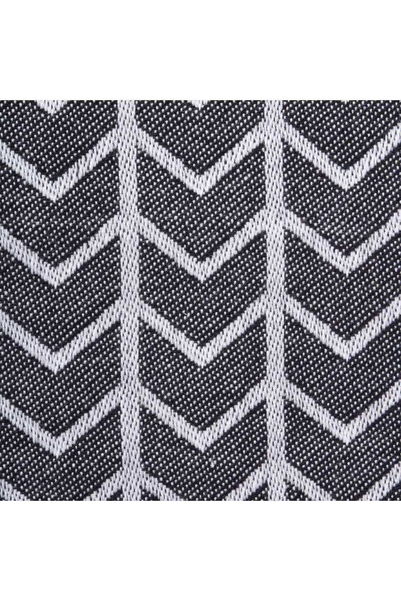 Black & White Herringbone Napkin Set/6, Alternate, color, Black/White