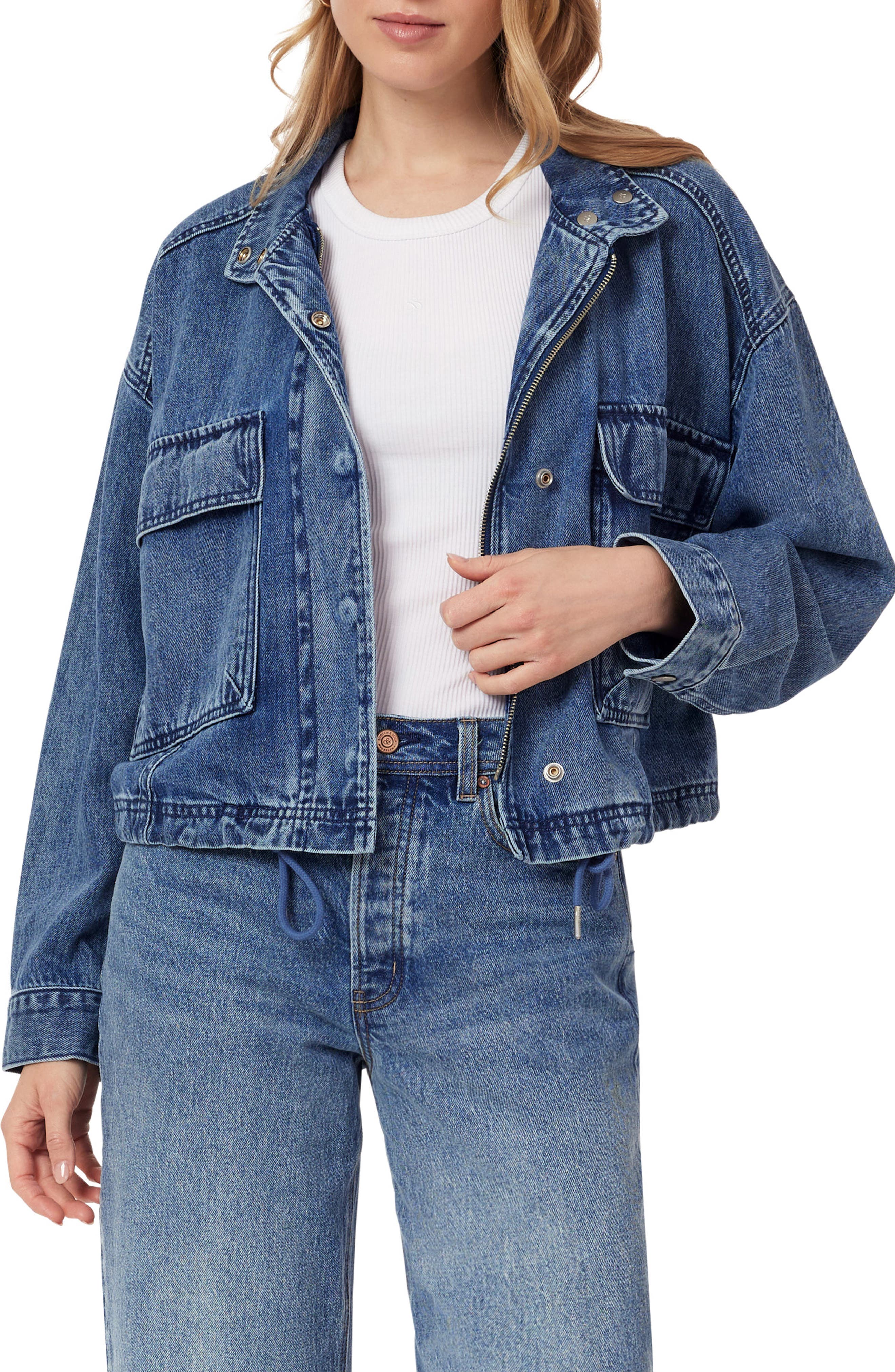 Scotch & Soda Cropped Utility Jacket