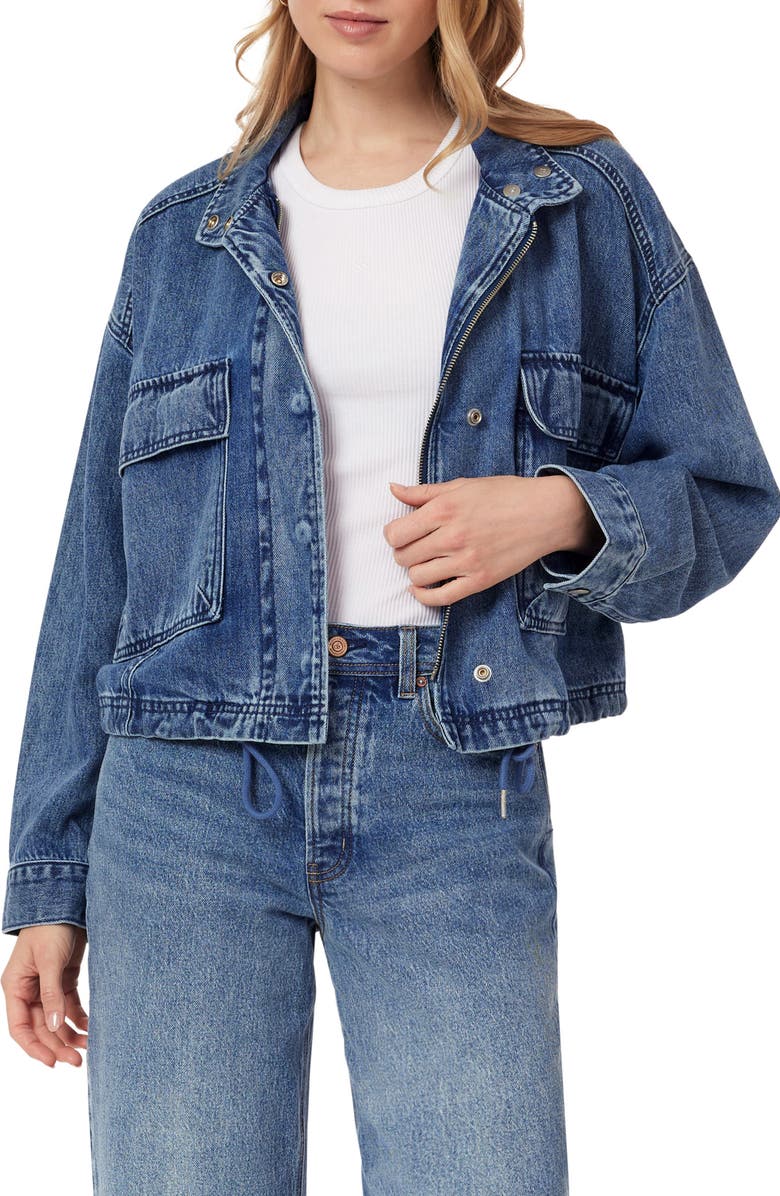 Scotch & Soda Cropped Utility Jacket, Main, color, Flatiron